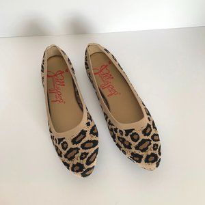Jellypop Champs Leopard Print Shoes Flats Memory Foam Insole Size 6.5